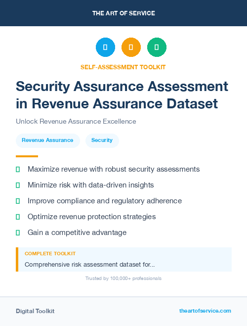 Security Assurance Assessment in Revenue Assurance Dataset