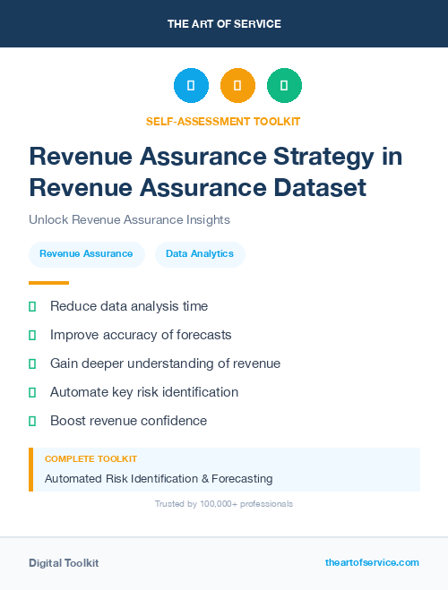 Revenue Assurance Strategy in Revenue Assurance Dataset
