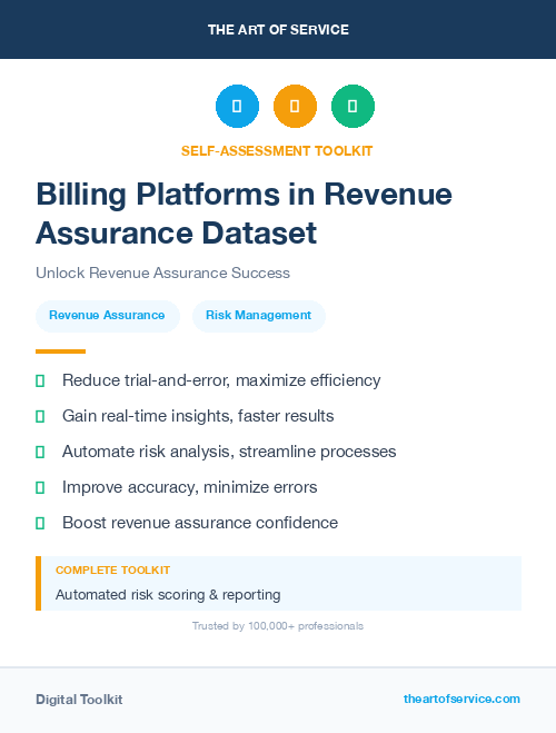 Billing Platforms in Revenue Assurance Dataset