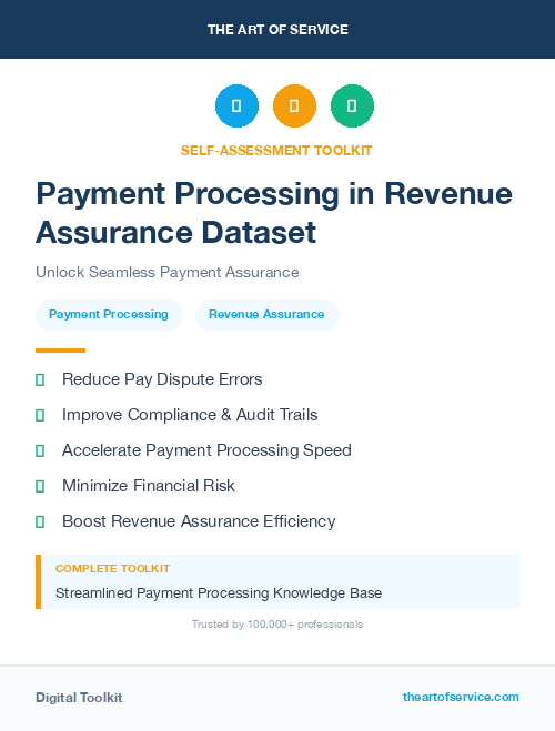 Payment Processing in Revenue Assurance Dataset