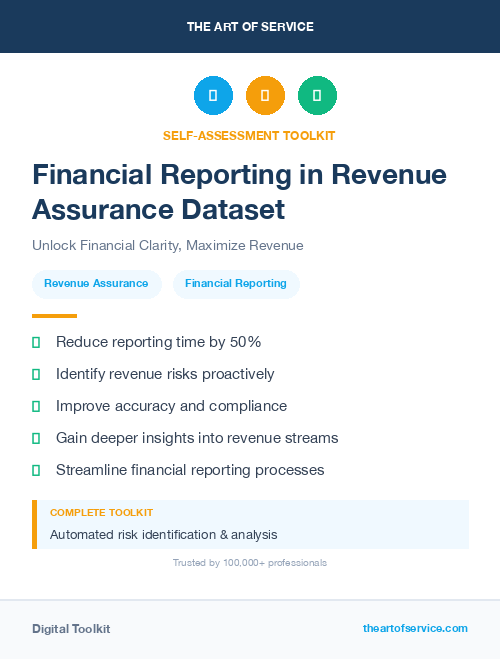 Financial Reporting in Revenue Assurance Dataset