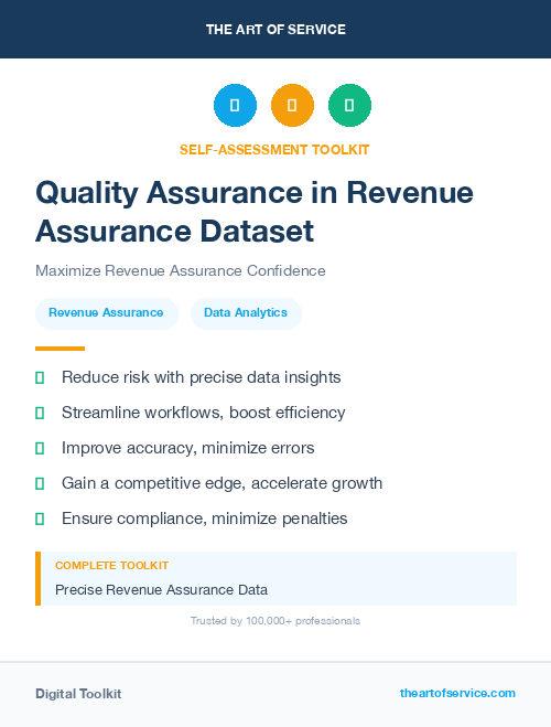 Quality Assurance in Revenue Assurance Dataset