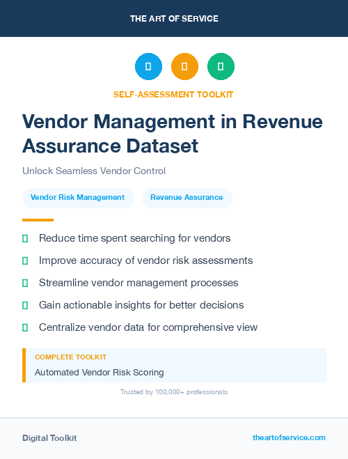 Vendor Management in Revenue Assurance Dataset