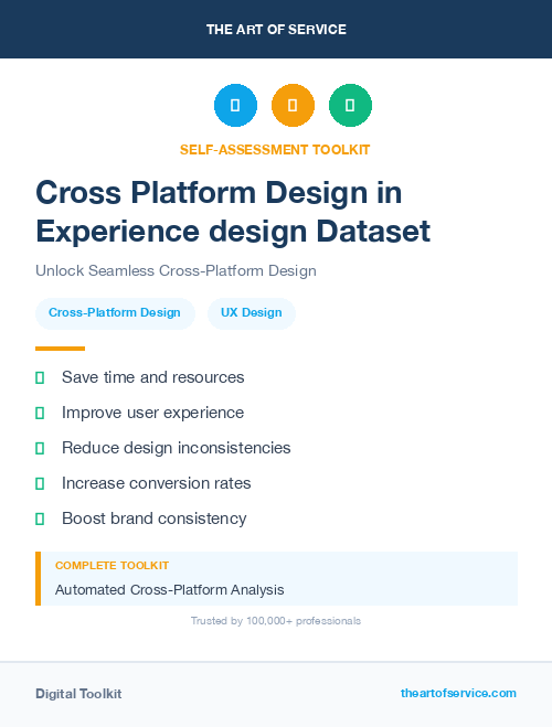 Cross Platform Design in Experience design Dataset