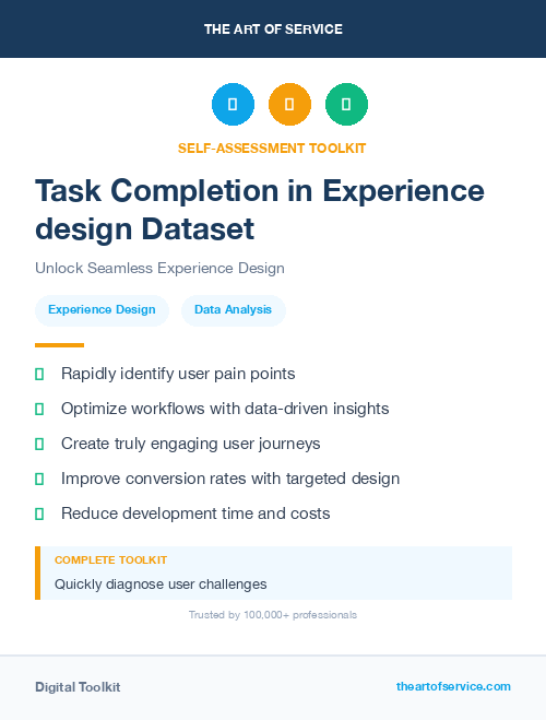 Task Completion in Experience design Dataset
