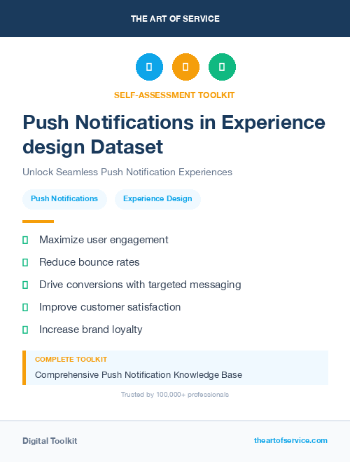 Push Notifications in Experience design Dataset