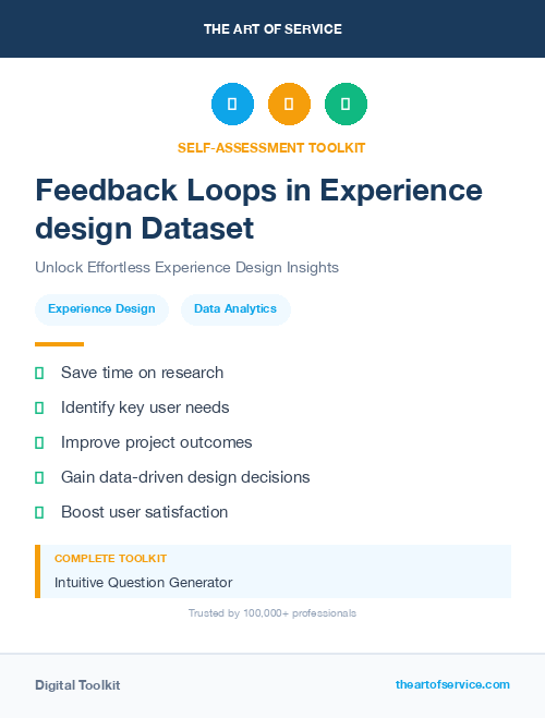 Feedback Loops in Experience design Dataset