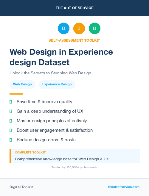 Web Design in Experience design Dataset