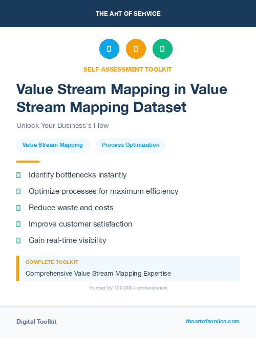 Value Stream Mapping in Value Stream Mapping Dataset