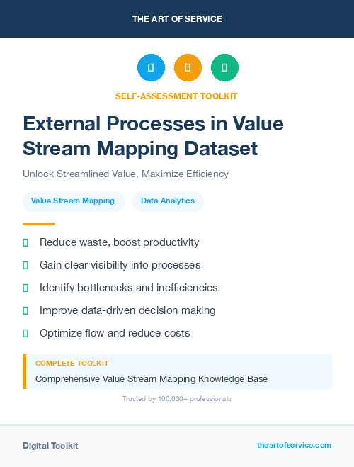 External Processes in Value Stream Mapping Dataset