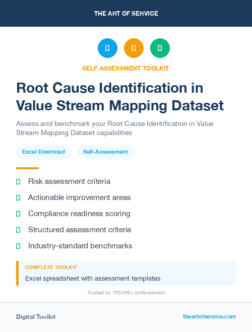 Root Cause Identification in Value Stream Mapping Dataset