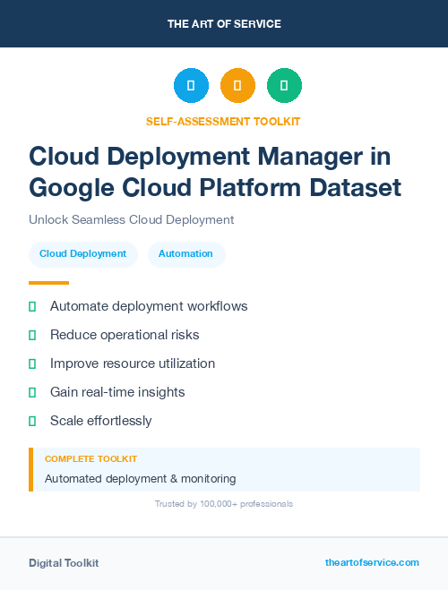 Cloud Deployment Manager in Google Cloud Platform Dataset