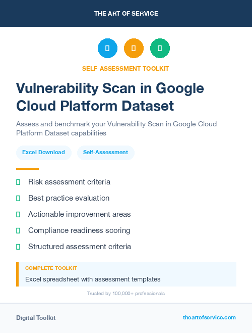 Vulnerability Scan in Google Cloud Platform Dataset