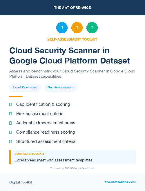 Cloud Security Scanner in Google Cloud Platform Dataset