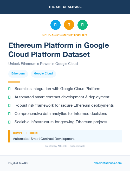 Ethereum Platform in Google Cloud Platform Dataset