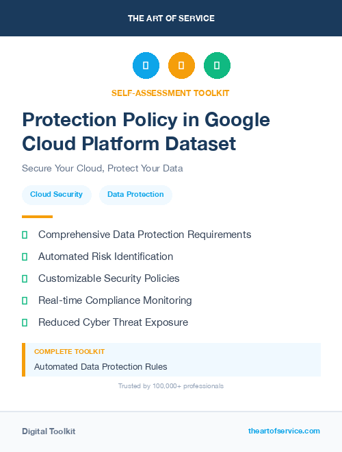 Protection Policy in Google Cloud Platform Dataset