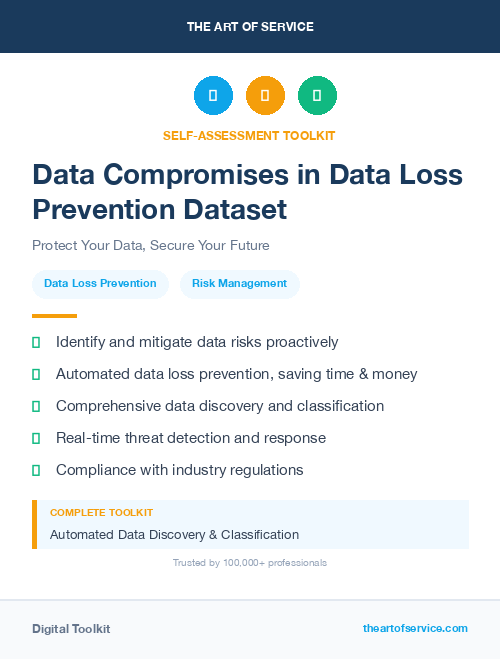 Data Compromises in Data Loss Prevention Dataset
