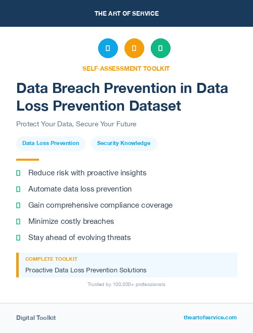 Data Breach Prevention in Data Loss Prevention Dataset