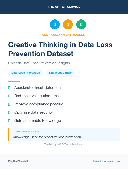 Creative Thinking in Data Loss Prevention Dataset