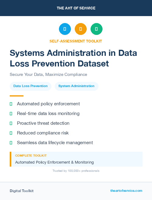 Systems Administration in Data Loss Prevention Dataset