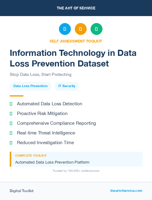 Information Technology in Data Loss Prevention Dataset