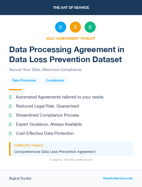 Data Processing Agreement in Data Loss Prevention Dataset