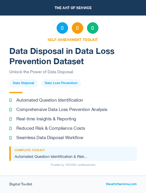 Data Disposal in Data Loss Prevention Dataset