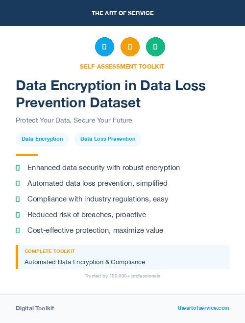Data Encryption in Data Loss Prevention Dataset