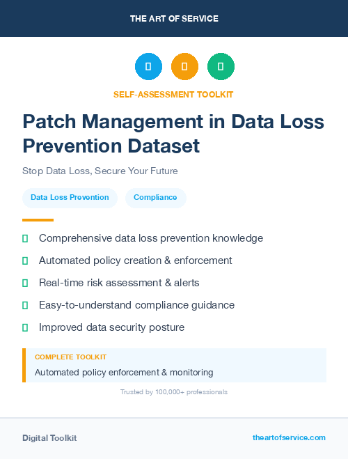 Patch Management in Data Loss Prevention Dataset