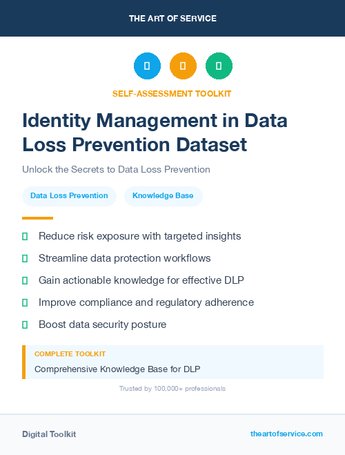 Identity Management in Data Loss Prevention Dataset