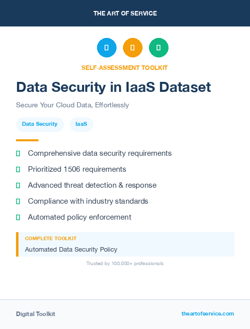 Data Security in IaaS Dataset