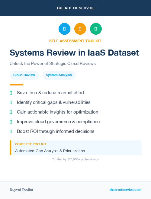 Systems Review in IaaS Dataset