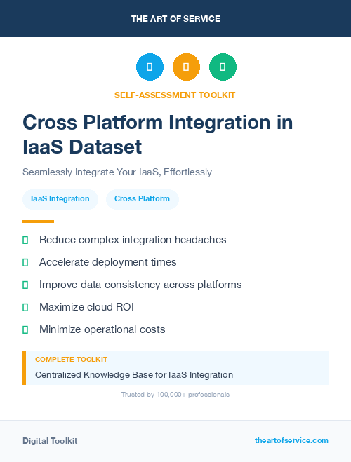 Cross Platform Integration in IaaS Dataset
