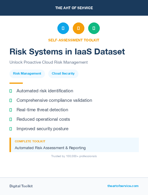 Risk Systems in IaaS Dataset