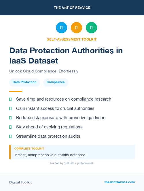 Data Protection Authorities in IaaS Dataset