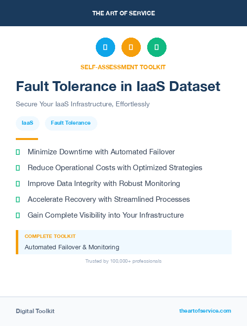 Fault Tolerance in IaaS Dataset