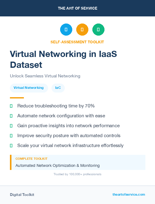 Virtual Networking in IaaS Dataset