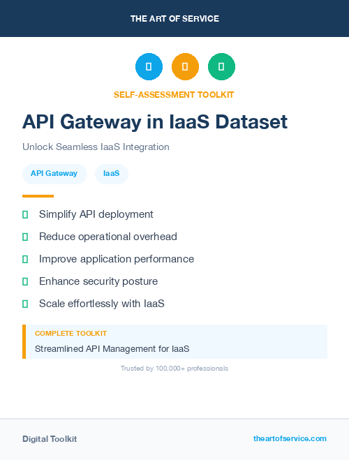 API Gateway in IaaS Dataset