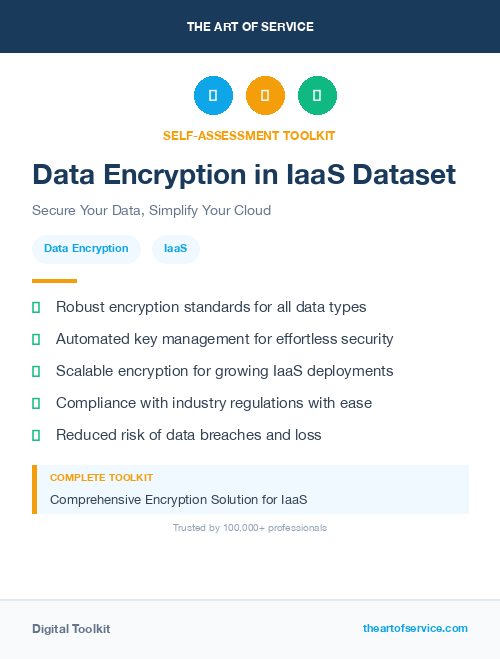 Data Encryption in IaaS Dataset