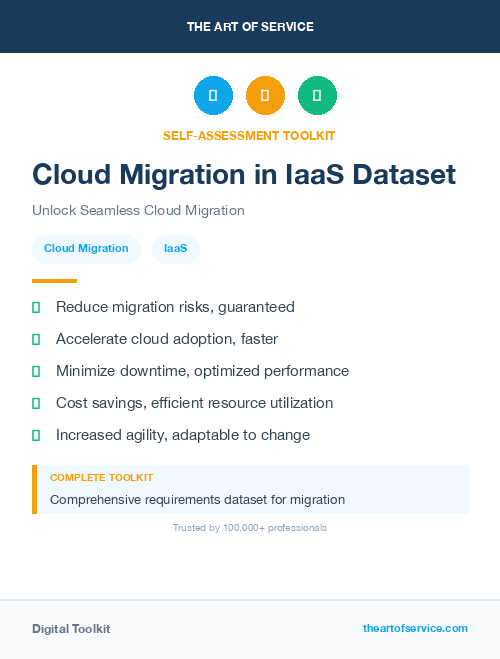Cloud Migration in IaaS Dataset