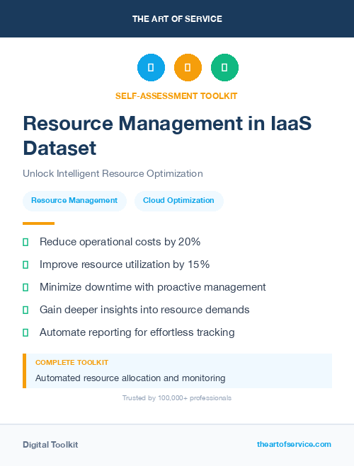 Resource Management in IaaS Dataset
