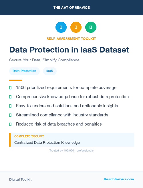 Data Protection in IaaS Dataset