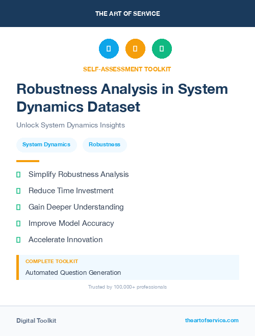Robustness Analysis in System Dynamics Dataset