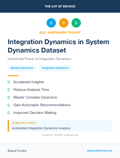 Integration Dynamics in System Dynamics Dataset