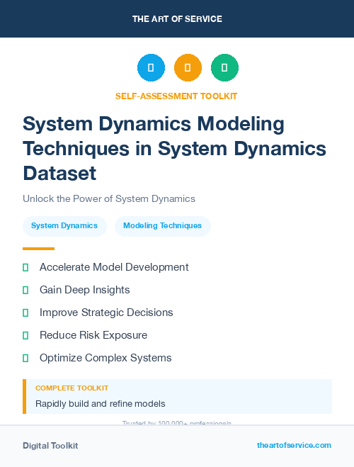 System Dynamics Modeling Techniques in System Dynamics Dataset