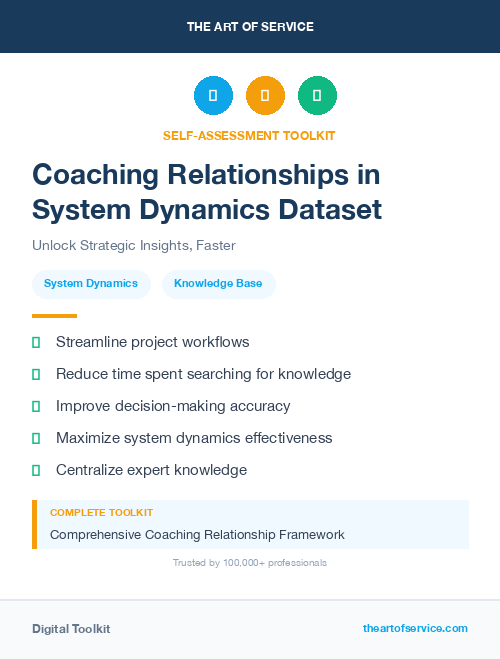 Coaching Relationships in System Dynamics Dataset