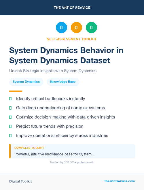 System Dynamics Behavior in System Dynamics Dataset