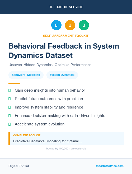 Behavioral Feedback in System Dynamics Dataset