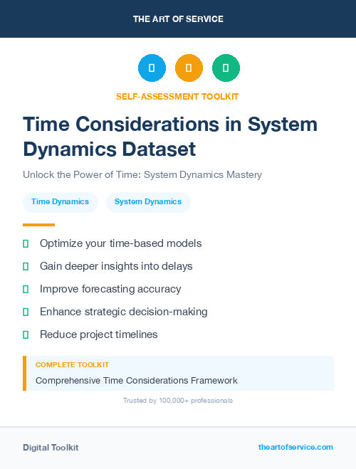 Time Considerations in System Dynamics Dataset