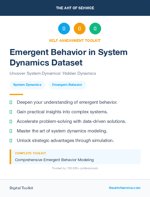 Emergent Behavior in System Dynamics Dataset